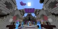 Purple Prison is a high-quality server and a great alternative to the Hive (Image via Minecraft)